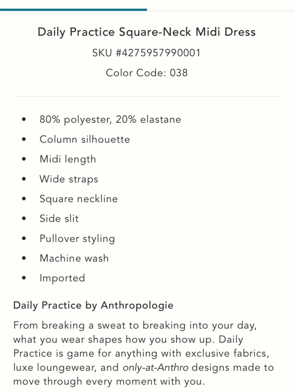 Daily Practice Dress by Anthropologie - Picture 5 of 6
